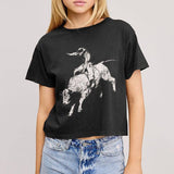 Rodeo Rider Graphic Crop Tee