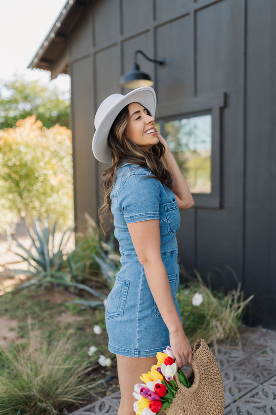 The Ranch Romper | French Blue | Show Me Your Mumu
