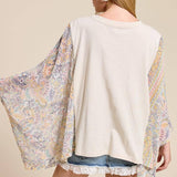 Free Bird Graphic Top | Boho Kimono Sleeve Tee