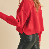 Crimson Crush Pullover Sweater