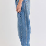Barrel Fit Mid-Rise Jeans