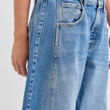 Barrel Fit Mid-Rise Jeans