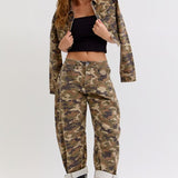 Urban Edge Camo Barrel Jeans