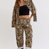 Urban Edge Camo Barrel Jeans