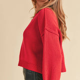Crimson Crush Pullover Sweater