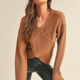 Crossroads Coffee Bean Ribbed Sweater