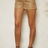 Luxe Essential Faux Leather Shorts