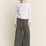 Harbor Stripe Wide Leg Pants