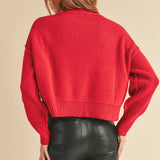 Crimson Crush Pullover Sweater