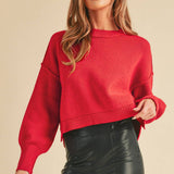 Crimson Crush Pullover Sweater