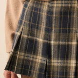 Highland Plaid Pleated Skort