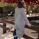 The Shasta Sweater Jacket | Houndstooth Knit | Show Me Your Mumu -FINAL SALE