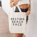 The Resting Beach Face Tote