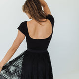 The Boho Lace Skirt | Black