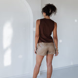 Luxe Essential Faux Leather Shorts