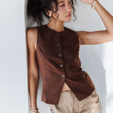 Tailored Edge Vest Top