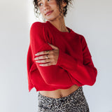 Crimson Crush Pullover Sweater