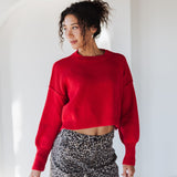 Crimson Crush Pullover Sweater