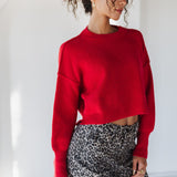 Crimson Crush Pullover Sweater