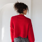 Crimson Crush Pullover Sweater