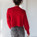 Crimson Crush Pullover Sweater