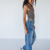 Barrel Fit Mid-Rise Jeans