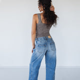 Barrel Fit Mid-Rise Jeans