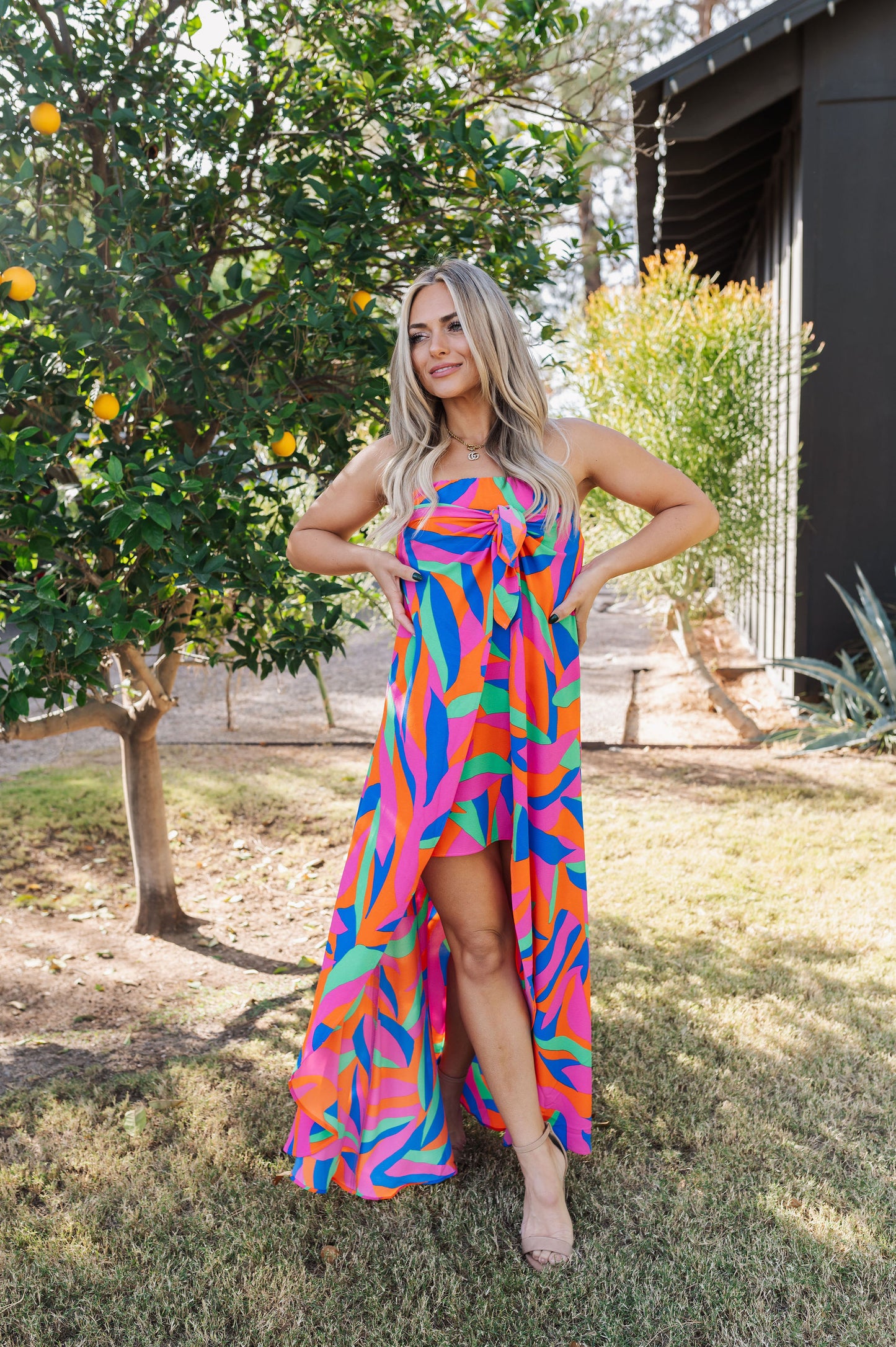 the ipanema tie dress | show me your mumu summer high low maxi