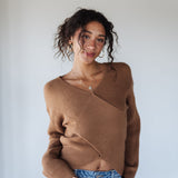 Crossroads Coffee Bean Ribbed Sweater