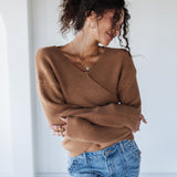 Crossroads Coffee Bean Ribbed Sweater