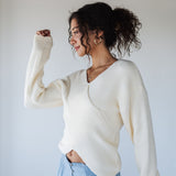 Crossroads Ivory Ribbed Sweater