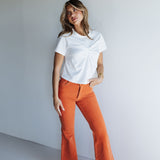 The Eastcoast Flare Cord | Rust | Rolla's Jeans- FINAL SALE