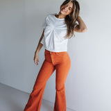 The Eastcoast Flare Cord | Rust | Rolla's Jeans- FINAL SALE