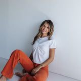 The Eastcoast Flare Cord | Rust | Rolla's Jeans- FINAL SALE