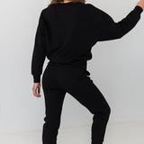 The Sporty Chic Joggers | Black