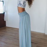 The Driftwood Breeze Denim Maxi Skirt