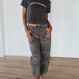 The Wild Card Leopard Barrel Pants