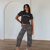 The Wild Card Leopard Barrel Pants