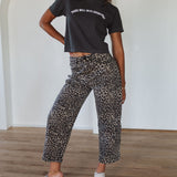 The Wild Card Leopard Barrel Pants