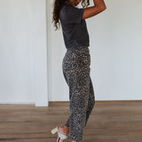 The Wild Card Leopard Barrel Pants