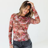 The Blossom Drift Mesh Top