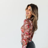 The Blossom Drift Mesh Top