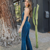 The Fort Worth Jumpsuit | Ridge Blue | Show Me Your Mumu - FINAL SALE