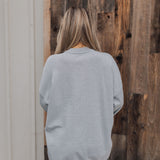 The Classic Crewneck | Silver Metallic Knit | Show Me Your Mumu- FINAL SALE