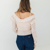 The Ivory Lace Sweater Top