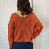 The Autumn Glaze Distressed Sweater