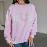 Front view of oversized Stanley Sweatshirt with front graphic.