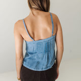 The Blue Ridge Button Down Chambray Tank