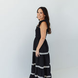 The Midnight Lace Tiered Maxi Dress