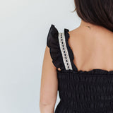 The Midnight Lace Tiered Maxi Dress